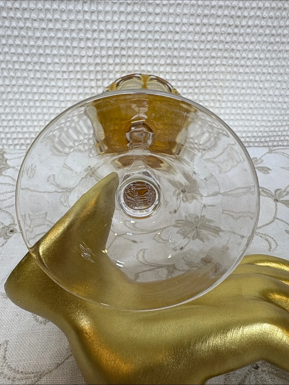 Hock wine glass
